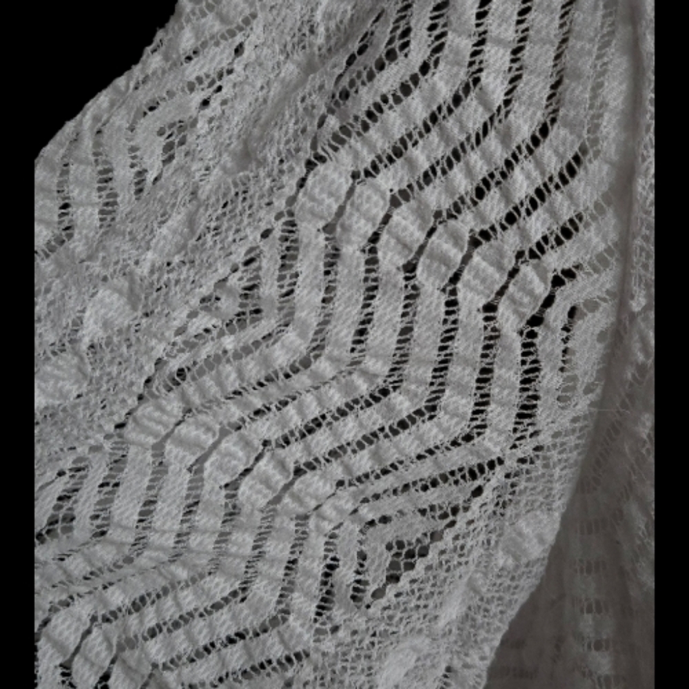 Elegant White Spring Lace Dress By Rabbit Rabbit Rabbit Sz L - Picture 6 of 7